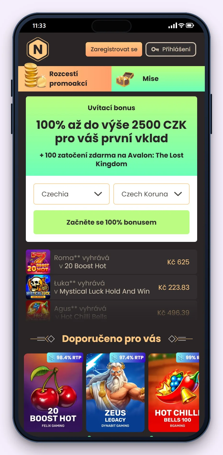 revolut online casino: lobby kasina National Casino