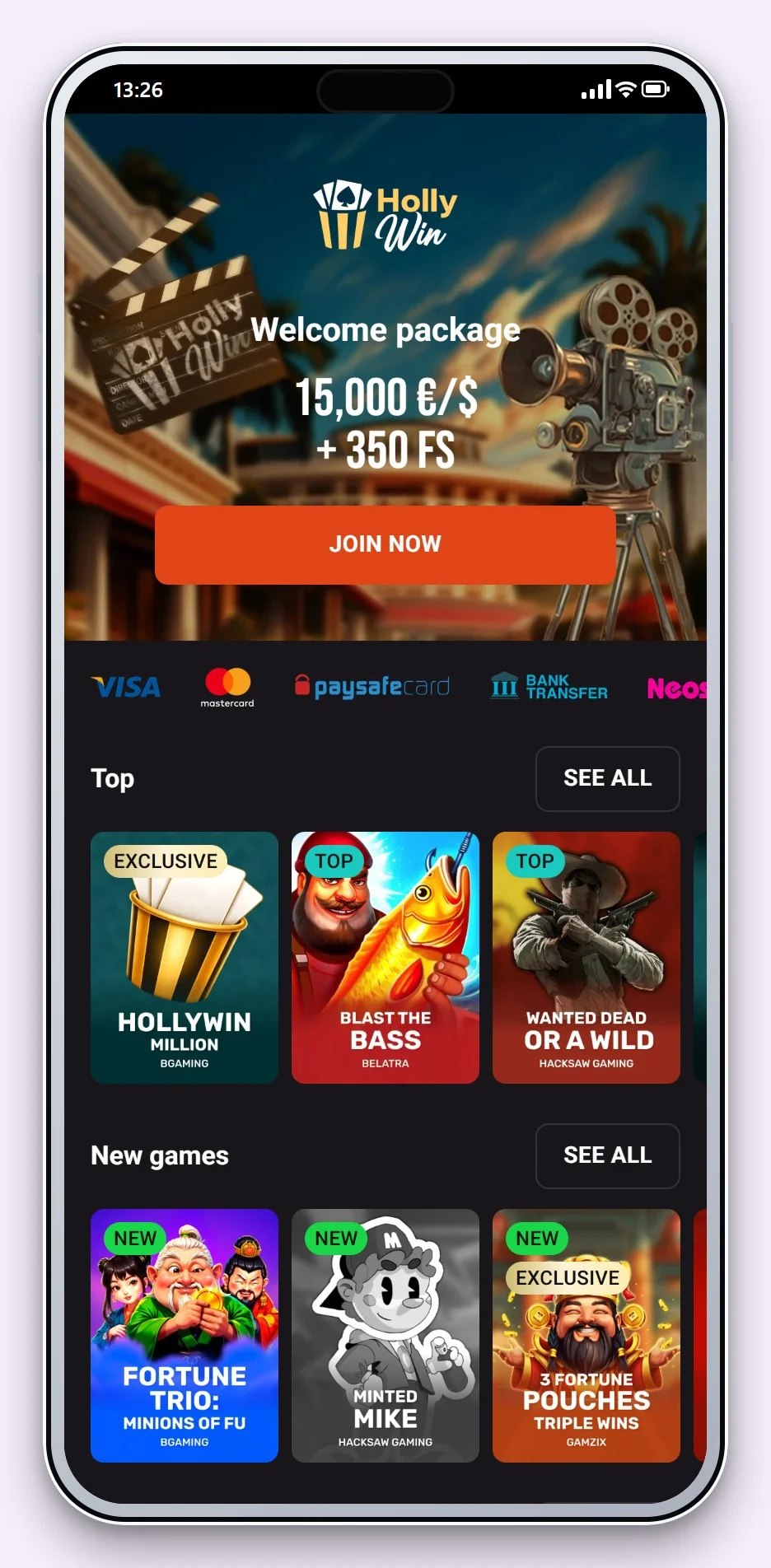 revolut kasiino: kasiino Hollywin avaleht