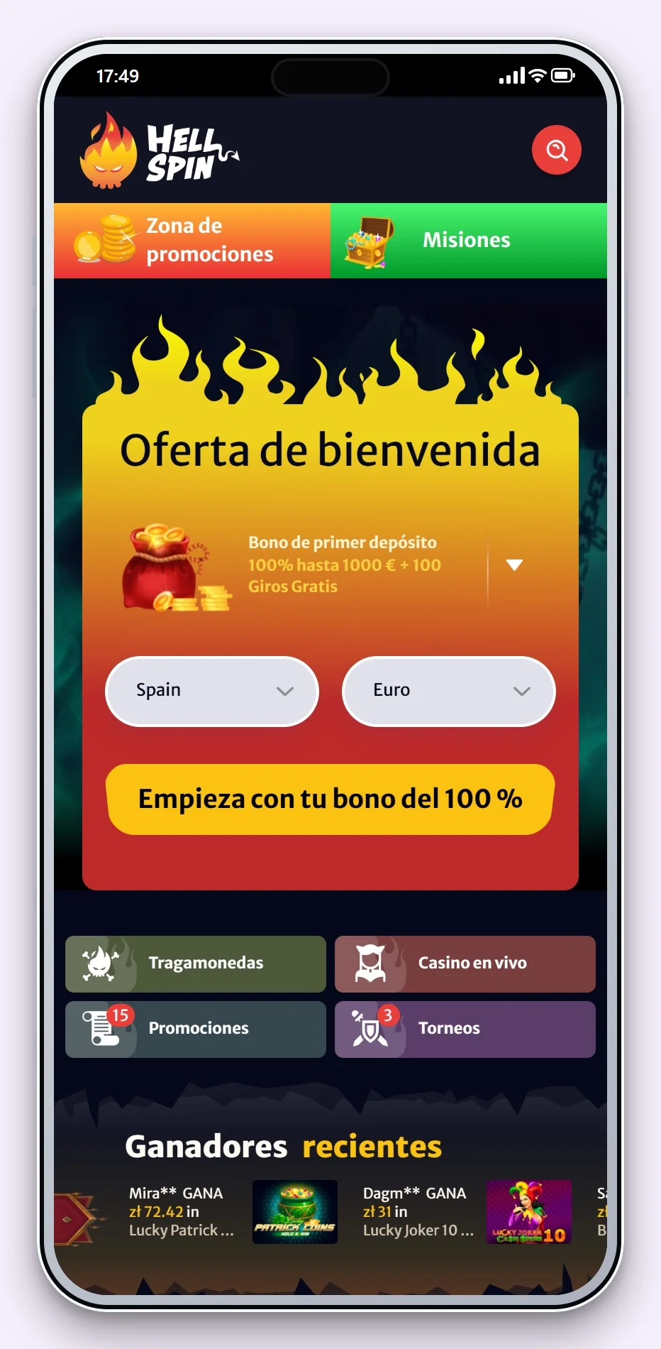 revolut casino: la página principal del casino HellSpin