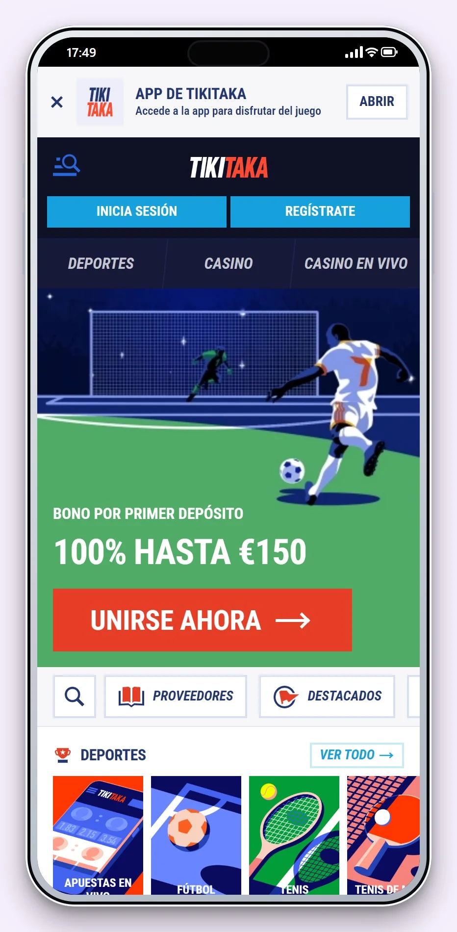 revolut casinos: la página principal del casino TikiTaka