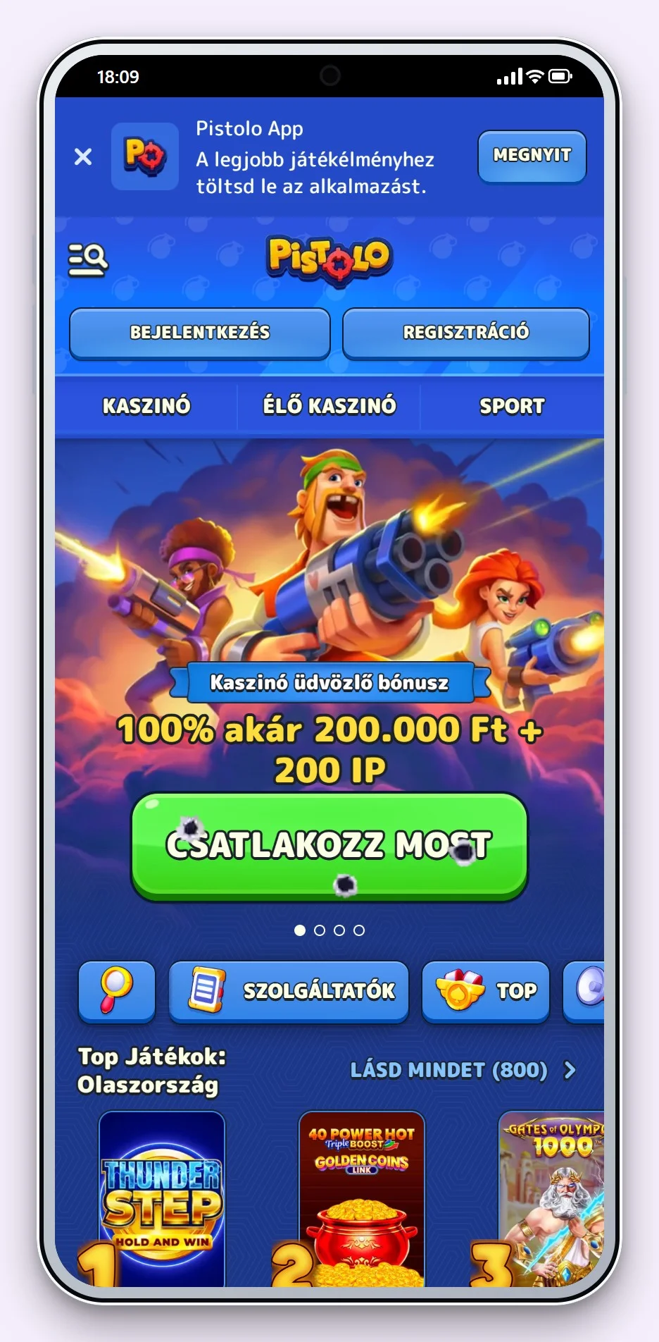 online casino Revolut: Pistolo kaszinó kezdőlapja