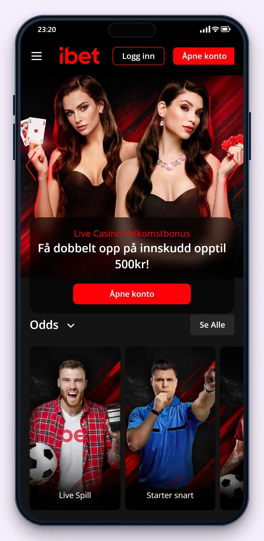 online casino revolut: forsiden til casinoet iBet