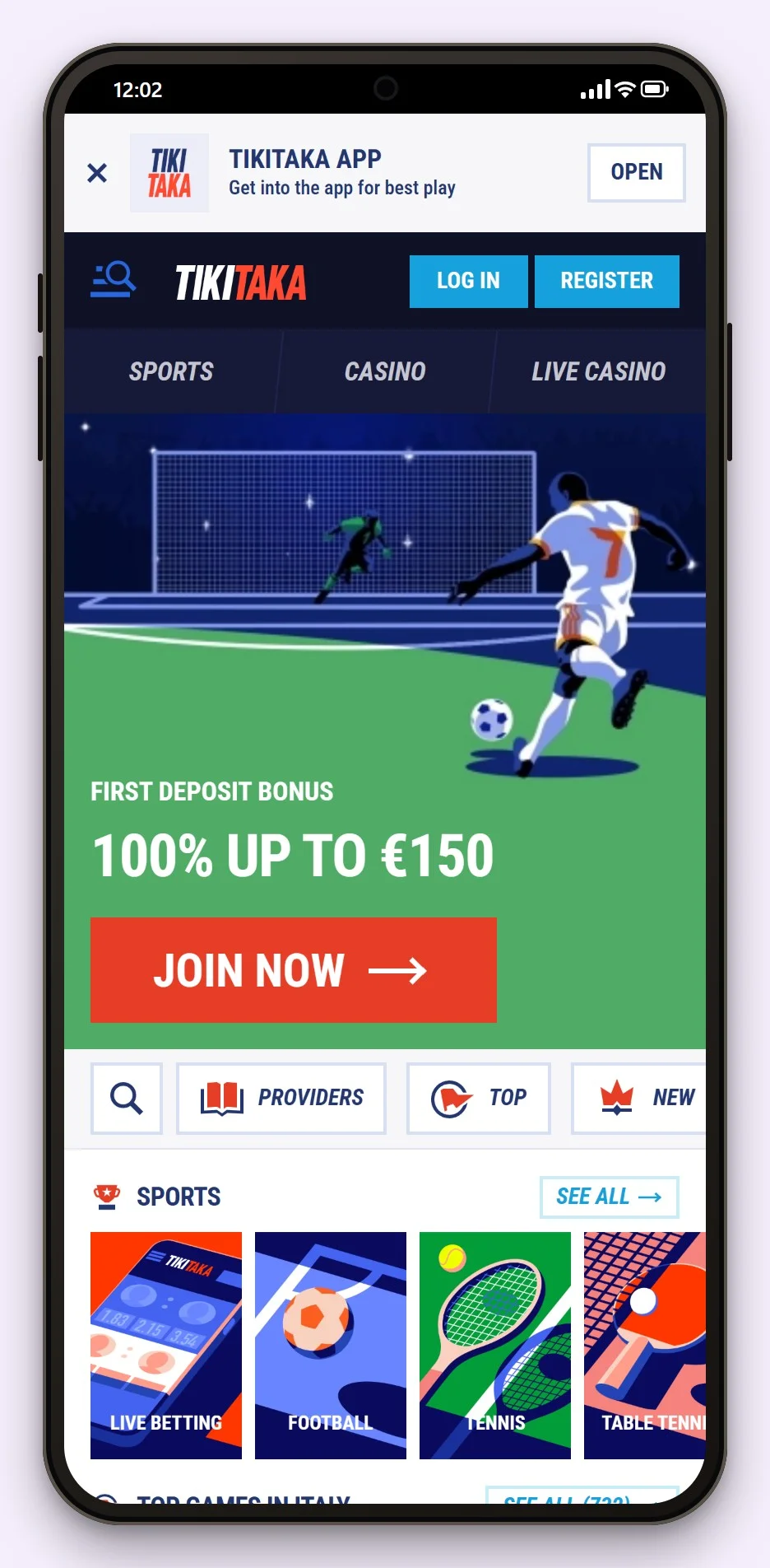 revolut casino sites: the TikiTaka casino lobby